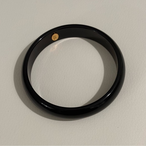 Joan Rivers vintage acrylic signed bracelet black - Picture 3 of 5